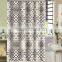 Circle and lines printed100% polyester shower curtain for hotel, family, waterproof bath curtain