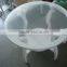 RCH-0719 White wooden coffee table legs round glass tea table