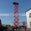 four-wheel mobile electric scissor man lift hydraulic elevator platform outdoor scissor lift work platform