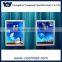Hanging advertising light boxes for bank and shop window, 2 face snap frame aluminium light box sign