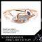 2015 Latest and high quality bangle jewellry with rose gold plating jewellery bangles colored girl's bangle SLS