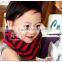 Wholesale New Winter Wool Knitted Striped Circle Loop Kids Infinity Scarf