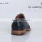 Gentle fashion real calf leather derby dyed blue men business natural leather dress shoes