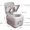10L 20L 12L portable toilet with trailer, portable toilet, movable trailer toilet