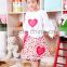 2015 persnickety baby girls valentines day outfits,long sleeve heart applique top and polk dot skirt set