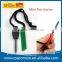 mini Emergency Flint Fire Starter Rod Lighter Magnesium camping kits tool