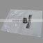 transparent die cut handle plastic zipper bags with logo printing