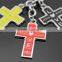 Hot selling SW17049 Promotional Gifts metal cross keychain/