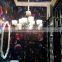 Modern Chandelier light /Hot sale leather crystal lamps in the living room/bedroom/restaurant