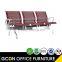 Stainless steel medical furniture hospital waiting chair with PU pad