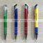 Hot selling clip metal ball pen with ring