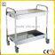 Dining Car Bowl Car Collecting Hotel/hospital Service Trolley Stainless Steel Cart Have 5 Collecting