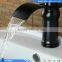 Oil Rubbed Bronze Black Brass Deck Mounted Single Handle Single Hole Bathroom Waterfall Basin Mixer
