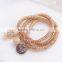Ally express wholesale new gold bracelet designs zinc alloy rhinestone owl jewelry