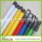 SINOLIN pvc coated iron broom stick/painted iron mop handle/plastic coated iron mop stick