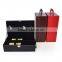 Custom design luxury leather wine bottle packaging box wholesale