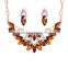 Wholesale Latest Design Fashion Necklaces Women Luxury Statement Diamond Jewelry Set SKJT0570