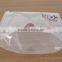 Transparent plastic stand up bag with pvc sticker