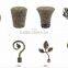 Curtain rod end cap decorative curtain rods leaf finial