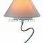 2105 new design modern desk lamp with fabric shade and drops of crystal decoration desk lamp