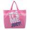 Customized design prink cotton shopping bag lightweight portable recyclable shopping cotton bag