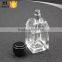 Hotsale perfume bottle glass with black round cap