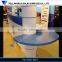 New design semi-circle reception desk white for office room