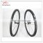 38mm carbon wheels with staight pull spokes with powerway R36 hub Sapim cx-ray spokes 18/21H UD matte