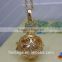 FN3307 Hot sale ball musical pregancy pendant, cage pendant necklace, gold plate pregnant ball necklace