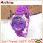 Ladies quartz select fashion custom made cheap colorful silicon rubber watch