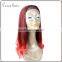 Brazilian new style red/black mixed color virgin remy full lace wig with baby hair