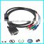 HD 15pin male to rca s video vga cable