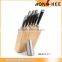 China Supplier Low Price Stainless Steel Knife Set With Wood Block
