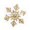 Dropshipping Christmas Themed Jewelry Silver Gold Rose Gold Snowflake Brooch Pins