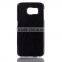 Metal+leather back case for Samsung galaxy S6 edge