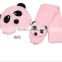 MS81043C winter 2016 kids 2pcs cute panda pattern scarves set