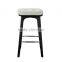 BS008A Yellow leather bar stool