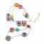OEM/ODM Manufacture 2016 Fashion Design Colorful Beaded Lond Necklace for Summer and Spring