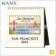 China factory wholesale art design paper spiral desktop calendar