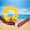 Portable inflatable swimming pool life buoy