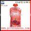 High quality washing liquid pouch stand up bag with spout and handle