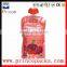 Wholesale high quality fruit juice/baby food packaging spout pouch