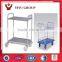 vertical two front door collapsiblelogistics trolley, hand push moving cart