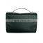 Portable PU leather toiletry wash bag with handle