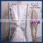 SH003L China cheap elegant wedding ivory beach organza chair sash with buckle