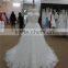 new arrival ruffle bodice sweatheart long flowers tail wedding dress with crystal belt