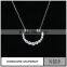 Zircon Main Stone and Alloy Or Brass Jewelry Main Material Pendant Necklace Silver