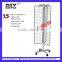 supermarket rotating wire 3 layers rolling wire display stand HSX-083