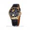 luxury brand shenhua men real leather automatic watches made in china