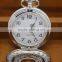 guangzhou factory directly silver white steampunk hollow pocket watch cheap price